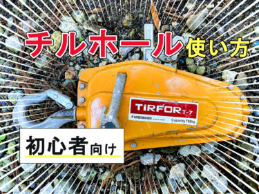【チルホールの使い方】伐採での使い方をプロが徹底解説【画像あり】